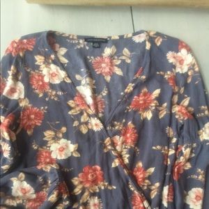 American eagle peasant top